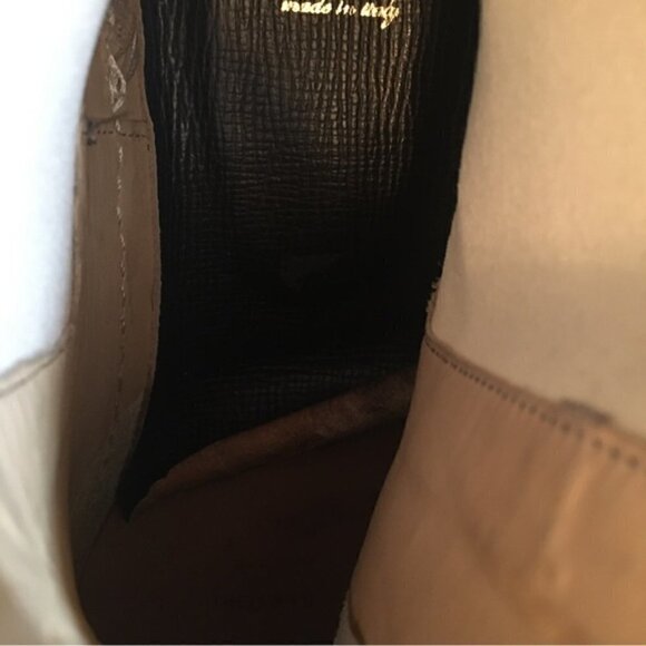 sartori Gold Leather Platform Ankle Chelsea Boots - Picture 9 of 9